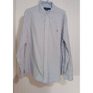Ralph Lauren , Blue label, 100% cotton long sleeve button down shirt size XL